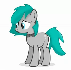 Size: 2892x2832 | Tagged: artist needed, safe, derpibooru import, oc, oc:夜斓, unofficial characters only, earth pony, pony, bowtie, female, goblet, mare, sad, simple, simple background, solo, white background