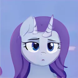 Size: 1024x1024 | Tagged: safe, artist:thisponydoesnotexist, derpibooru import, machine learning generated, oc, unofficial characters only, bicorn, pony, artificial intelligence, female, horn, image, jpeg, mare, multiple horns, neural network, not rarity, solo