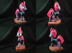 Size: 3189x2385 | Tagged: safe, artist:bomzzzik, derpibooru import, fizzlepop berrytwist, tempest shadow, pony, unicorn, antagonist, armor, broken horn, female, figure, figurine, handmade, horn, irl, model, photo, solo