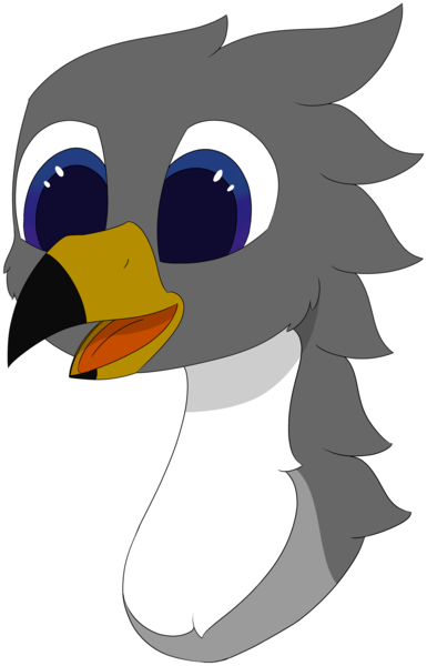 Size: 3673x5725 | Tagged: safe, artist:skylarpalette, derpibooru import, oc, oc:blitz streak, unofficial characters only, gryphon, beak, cheek fluff, fluffy, griffon oc, happy, open beak, open mouth, simple background, simple shading, smiling, transparent background