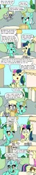 Size: 750x3600 | Tagged: safe, artist:bjdazzle, derpibooru import, bon bon, derpy hooves, lyra heartstrings, sweetie drops, earth pony, pegasus, pony, unicorn, season 9 retirement party, the big mac question, betting, binder, chibi, comic, engaged, engagement ring, eye clipping through hair, female, foreshadowing, genre savvy, i just don't know what went wrong, implied chrysalis, implied discord, implied tirek, jewelry, leaving, lesbian, levitation, lyrabon, magic, mare, necklace, nervous, nope, notes, optimism, paper, pessimist, priorities, quill, ring, shipping, sweat, sweatdrop, table, telekinesis