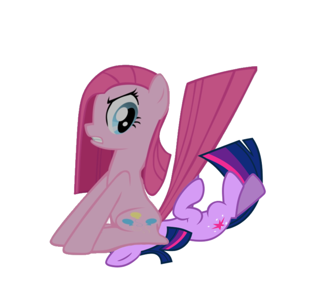 Size: 840x800 | Tagged: artist needed, suggestive, derpibooru import, edit, editor:rozyfly10, pinkie pie, twilight sparkle, earth pony, unicorn, abuse, angry, faceful of ass, facesitting, female, femdom, lesbian, looking back, pinkamena diane pie, pinkiedom, prize on the eyes, shipping, sitting, sitting on, sitting on person, sitting on pony, these aren't my glasses, twilybuse, twinkie