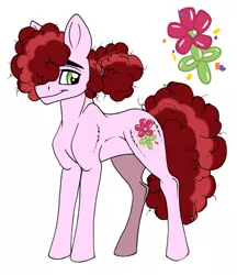 Size: 4024x4656 | Tagged: safe, artist:celestial-rainstorm, derpibooru import, oc, oc:birthday bash, earth pony, pony, absurd resolution, male, offspring, parent:party favor, parent:roseluck, simple background, solo, stallion, white background