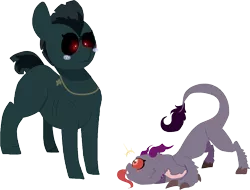 Size: 1257x955 | Tagged: safe, artist:nootaz, derpibooru import, oc, oc:toninha do diabo, demon, demon pony, original species, pony, undead, zombie, zombie pony, jojo's bizarre adventure, simple background, transparent background