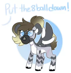 Size: 3086x3171 | Tagged: safe, artist:crazysketch101, derpibooru import, oc, unofficial characters only, commission, magic 8 ball, no, simple background, solo, white background, ych result