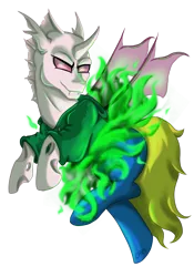 Size: 1050x1500 | Tagged: safe, artist:countessmrose, derpibooru import, oc, oc:opal mask, unofficial characters only, changeling, albino, albino changeling, changeling oc, clothes, hoodie, looking at you, simple background, solo, transparent background