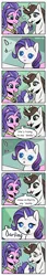 Size: 672x3936 | Tagged: safe, artist:nancy-05, derpibooru import, cookie crumbles, hondo flanks, rarity, pony, unicorn, and then there's rarity, babity, baby, baby pony, comic, cookiebetes, cute, darling, father and child, father and daughter, female, filly, filly rarity, first words, foal, hondorable, male, mother and child, mother and daughter, parents and child, raribetes, sweat, sweatdrop, younger