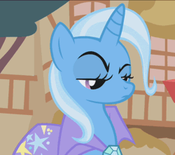 Size: 864x763 | Tagged: safe, derpibooru import, edit, edited screencap, screencap, trixie, boast busters, animated, deal with it, female, gif, mlg, mlg glasses, solo, sunglasses