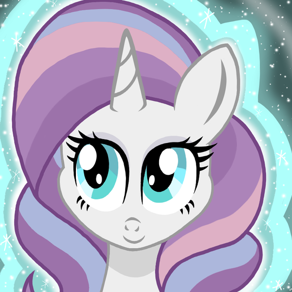 Size: 800x800 | Tagged: safe, artist:katya, derpibooru import, potion nova, pony, unicorn, my little pony: pony life, bust, female, g4.5 to g4, mare, portrait, solo