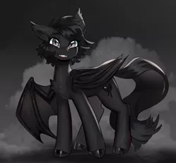 Size: 1024x946 | Tagged: safe, artist:rayadra, derpibooru import, oc, bat pony, pony, fangs, female, mare