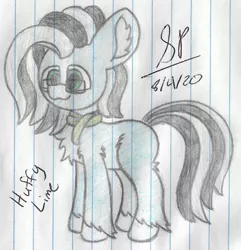 Size: 1844x1916 | Tagged: safe, artist:mlplayer dudez, derpibooru import, oc, unofficial characters only, earth pony, pony, :3, chest fluff, clothes, colored, cute, ear fluff, fluffy, glasses, happy, leg fluff, scarf, signature, smiling, solo, standing, traditional art