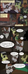 Size: 1280x3376 | Tagged: safe, artist:mr100dragon100, derpibooru import, oc, comic:new beginnings and new friends, adam (frankenstein monster), boxcar, comic, dark forest au's matthew, griffin (character)