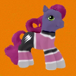 Size: 400x400 | Tagged: safe, artist:lavenderranger, derpibooru import, edit, earth pony, pony, gekiviolet, juken sentai gekiranger, power rangers, power rangers jungle fury, purple ranger, solo, super sentai