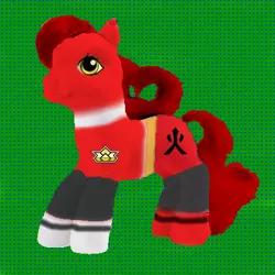 Size: 400x400 | Tagged: safe, artist:lavenderranger, derpibooru import, edit, earth pony, pony, power ranger, power rangers, power rangers samurai, red ranger, samurai sentai shinkenger, solo, super sentai