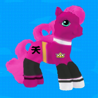 Size: 400x400 | Tagged: safe, artist:lavenderranger, derpibooru import, edit, earth pony, pony, female, g1, pink ranger, power rangers, power rangers samurai, samurai sentai shinkenger, solo, super sentai