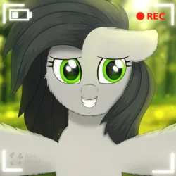 Size: 3000x3000 | Tagged: safe, artist:alexbefest, derpibooru import, oc, unofficial characters only, pegasus, brony, camera, forest, gray, green, ibrony, mlb, mylittlebrony, selfie, solo, tree, yellow