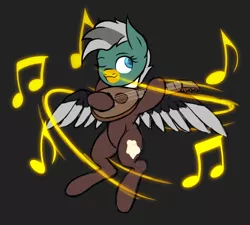 Size: 1814x1629 | Tagged: safe, artist:thehuskylord, derpibooru import, oc, oc:duk, bird, duck, duck pony, original species, ponyfinder, bard, dungeons and dragons, fantasy class, lute, music, musical instrument, pen and paper rpg, quack, quak, rpg