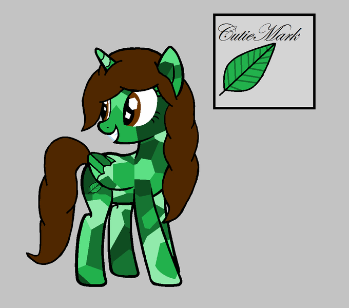 Size: 1158x1022 | Tagged: safe, artist:nightshade-warroir, derpibooru import, oc, oc:leafy, alicorn, alicorn oc, horn, solo, wings