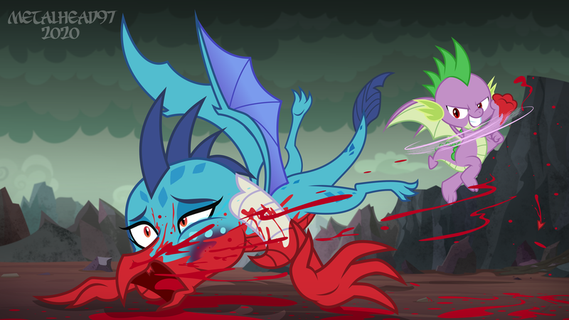 Size: 8000x4500 | Tagged: abuse, artist:metalhead97, black and blue, blood, blood dripping, blood drips, bloody, bloody mouth, bloody punch, broken tooth, bruised, comic, comic:young dragon's wrath, commission, crying, derpibooru import, dragon, dragoness, dragon lands, emberbuse, female, fire, fucked up, it was at this moment that she knew she fucked up, moments before disaster, nothing personal, omae wa mou shindeiru, payback's a bitch, powerful hit, princess ember, punch, retribution, revenge, scared, screaming, semi-grimdark, shit just got real, show accurate, spike, tears of pain, this ended in pain, this will end in death, this will end in pain, this will end in tears, this will end in tears and/or death, tooth, winged spike, wings, you are already dead