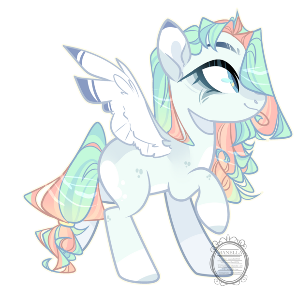 Size: 1024x997 | Tagged: safe, artist:biitt, artist:manella-art, derpibooru import, oc, oc:hazel sky, unofficial characters only, pegasus, pony, base used, colored pupils, female, mare, raised hoof, raised leg, simple background, solo, spread wings, transparent background, wings