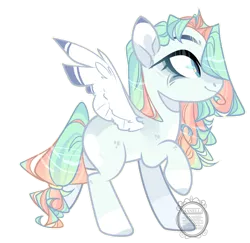 Size: 1024x997 | Tagged: safe, artist:biitt, artist:manella-art, derpibooru import, oc, oc:hazel sky, unofficial characters only, pegasus, pony, base used, colored pupils, female, mare, raised hoof, raised leg, simple background, solo, spread wings, transparent background, wings
