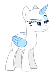 Size: 1925x2620 | Tagged: safe, artist:lazuli, derpibooru import, oc, unofficial characters only, alicorn, pony, alicorn oc, bald, base, bedroom eyes, eyelashes, frown, horn, simple background, solo, suspicious, transparent background, wings