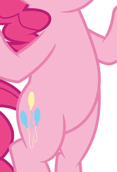 Size: 1513x2213 | Tagged: safe, artist:cloudyglow, derpibooru import, edit, vector edit, pinkie pie, a trivial pursuit, belly, bipedal, cropped, female, pictures of bellies, simple background, solo, transparent background, vector