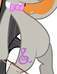 Size: 1728x2251 | Tagged: safe, artist:artpwny, derpibooru import, edit, vector edit, octavia melody, bipedal, bowtie, cropped, female, high res, pictures of bellies, simple background, solo, transparent background, vector