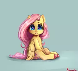 Size: 2660x2431 | Tagged: safe, artist:miokomata, derpibooru import, fluttershy, pegasus, pony, big eyes, chest fluff, colored hooves, crying, cute, female, freckles, freckleshy, looking at you, mare, shyabetes, solo, teary eyes