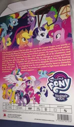 Size: 1836x3115 | Tagged: safe, derpibooru import, applejack, fluttershy, pinkie pie, princess cadance, princess celestia, princess twilight 2.0, rainbow dash, rarity, spike, twilight sparkle, twilight sparkle (alicorn), alicorn, dragon, earth pony, pegasus, pony, unicorn, the beginning of the end, the last problem, dvd, irl, mane six, older, older spike, photo, stock vector, unicorn twilight, winged spike