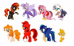 Size: 1280x786 | Tagged: safe, artist:evergreen2024, artist:selenaede, derpibooru import, applejack, fluttershy, pinkie pie, rainbow dash, rarity, spike, sunset shimmer, twilight sparkle, alicorn, amy rose, base used, blaze the cat, cream the rabbit, image, jpeg, knuckles the echidna, magical lesbian spawn, mane eight, mane seven, mane six, miles "tails" prower, offspring, parent:rarity, parents:sunsarity, parent:sunset shimmer, rouge the bat, shadow the hedgehog, simple background, sonic the hedgehog, sonic the hedgehog (series), sunarity, twilight sparkle (alicorn), white background