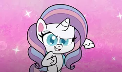 Size: 1382x816 | Tagged: safe, derpibooru import, screencap, potion nova, all that jitters, my little pony: pony life, spoiler:pony life s01e15, spoiler:pony life s01e24, bipedal, confident, grin, missing cutie mark, smiling, sparkles