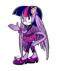 Size: 1258x1474 | Tagged: safe, artist:mysteryart716, artist:mysteryponyfan, banned from derpibooru, deleted from derpibooru, derpibooru import, part of a set, twilight sparkle, twilight sparkle (alicorn), alicorn, anthro, cat, plantigrade anthro, bracelet, catified, clothes, female, image, jewelry, mobian, png, shoes, simple background, solo, sonicified, sonic the hedgehog (series), species swap, style emulation, transparent background, twilight cat, wings, yuji uekawa style