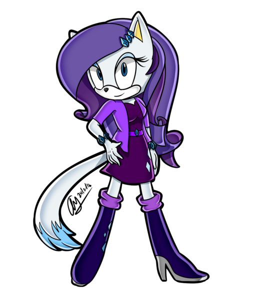Size: 1258x1474 | Tagged: safe, artist:mysteryart716, artist:mysteryponyfan, banned from derpibooru, deleted from derpibooru, derpibooru import, part of a set, rarity, anthro, cat, plantigrade anthro, bracelet, catified, clothes, female, image, jewelry, mobian, png, shoes, simple background, solo, sonicified, sonic the hedgehog (series), species swap, style emulation, transparent background, yuji uekawa style