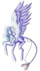 Size: 1515x2674 | Tagged: safe, artist:sadatrix, derpibooru import, oc, oc:khaleesi, pegasus, pony, colored wings, female, mare, simple background, solo, transparent background, two toned wings, wings