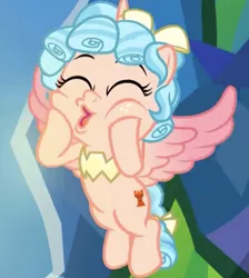Size: 410x457 | Tagged: safe, derpibooru import, screencap, cozy glow, alicorn, the ending of the end, alicornified, bow, cozybetes, cozycorn, cozy glow is best facemaker, cute, female, race swap, tail bow