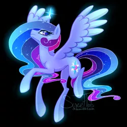 Size: 1008x1008 | Tagged: safe, artist:sweettots, derpibooru import, princess cadance, princess celestia, princess luna, twilight sparkle, twilight sparkle (alicorn), alicorn, pony, alicorn tetrarchy, cutie mark, ethereal mane, female, fusion, solo, spread wings, wings