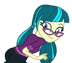 Size: 816x720 | Tagged: safe, artist:gmaplay, derpibooru import, juniper montage, equestria girls, spoiler:eqg specials, butt, cute, female, junibetes, junibum montage, simple background, solo, transparent background