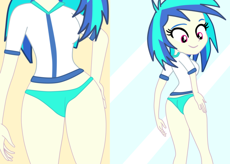 Size: 3129x2233 | Tagged: suggestive, artist:gmaplay, derpibooru import, vinyl scratch, equestria girls, ass, breasts, butt, clothes, female, panties, solo, solo female, underwear, vinyl ass