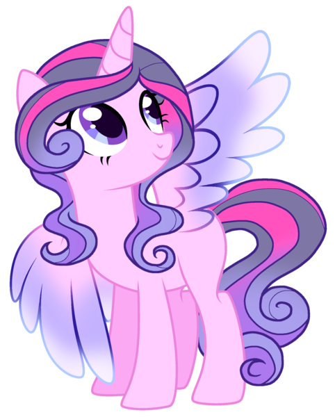 Size: 1974x2459 | Tagged: safe, artist:twinklecometyt, derpibooru import, oc, alicorn, pony, female, magical lesbian spawn, mare, offspring, parent:princess cadance, parent:twilight sparkle, parents:twidance, simple background, solo, transparent background