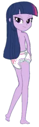 Size: 211x674 | Tagged: suggestive, artist:nightred15, artist:oliver-england, derpibooru import, edit, edited edit, vector edit, twilight sparkle, equestria girls, adorable face, background removed, barefoot, cute, cutie mark diapers, diaper, diaper edit, diaper fetish, feet, female, fetish, non-baby in diaper, simple background, smiling, smiling at you, solo, solo female, transparent background, vector