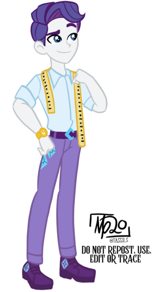 Size: 1000x1800 | Tagged: safe, artist:tassji-s, derpibooru import, rarity, equestria girls, elusive, equestria guys, male, rule 63, simple background, solo, transparent background