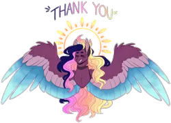 Size: 4795x3459 | Tagged: safe, artist:sleepy-nova, derpibooru import, oc, oc:supernova, pegasus, pony, bust, colored wings, female, mare, multicolored wings, portrait, simple background, solo, transparent background, wings