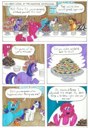 Size: 2340x3384 | Tagged: alicorn, apple bloom, applejack, artist:emperornortonii, cheerilee, comic page, comic:rarity's rainbelch, derpibooru import, deviantart, fluttershy, pinkie pie, rarity, safe, scootaloo, sweetie belle, traditional art, twilight sparkle, twilight sparkle (alicorn)