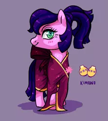 Size: 3157x3562 | Tagged: safe, artist:fluffleart, derpibooru import, kimono, pony, female, g3, solo