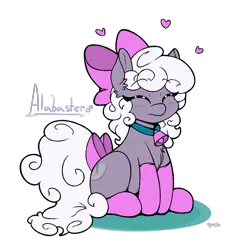 Size: 1800x1800 | Tagged: safe, artist:skoon, derpibooru import, oc, oc:alabaster, unofficial characters only, earth pony, bell, blushing, clothes, collar, colored, crossdressing, femboy, flat colors, happy, male, simple background, socks, solo, stockings, thigh highs, transparent background