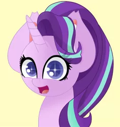 Size: 1024x1083 | Tagged: safe, artist:windy-pony, derpibooru import, starlight glimmer, pony, unicorn, colored pupils, eye glow, female, looking at you, mare, simple background, solo