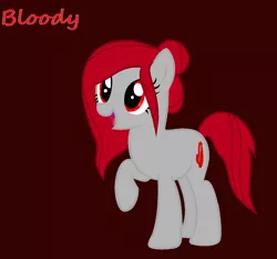 Size: 1240x1158 | Tagged: safe, artist:ksiezniczkaluny, derpibooru import, oc, oc:bloody, earth pony, bloody mary, earth pony oc, solo, urban legend