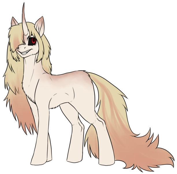 Size: 2361x2310 | Tagged: safe, artist:not-ordinary-pony, derpibooru import, oc, unofficial characters only, pony, unicorn, black sclera, commission, female, grin, horn, mare, simple background, smiling, solo, transparent background