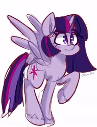 Size: 496x654 | Tagged: safe, artist:connie_chickenn, derpibooru import, twilight sparkle, alicorn, my little pony: pony life, digital art, female, solo, twilight sparkle (alicorn)